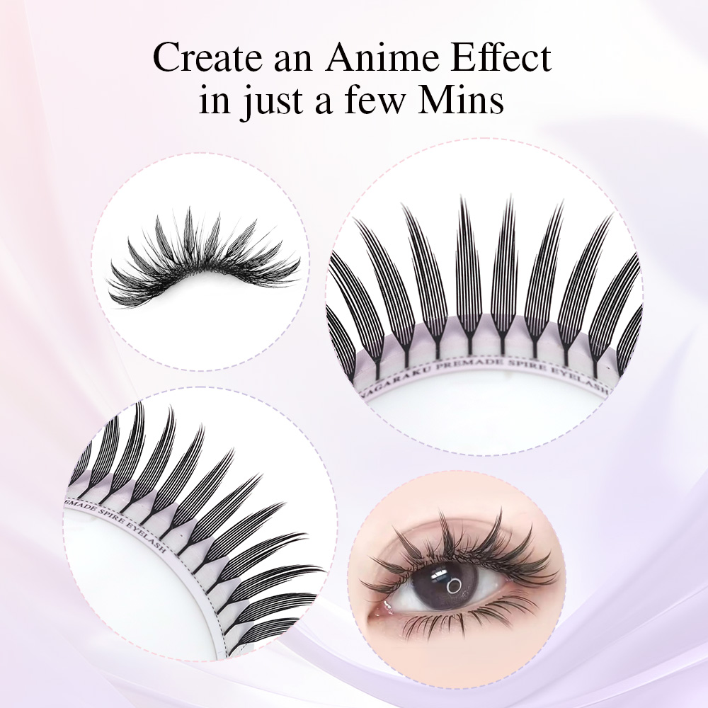 NAGARAKU Premade Spire Eyelash – Funny Eyelash Extension recenzja i cena